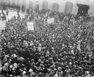 Arabische Demonstration, 1920 von Unbekannt Unbekannt